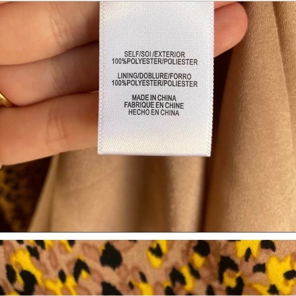 WAYF Leopard Faux Wrap Midi Dress - Picture 7 of 8